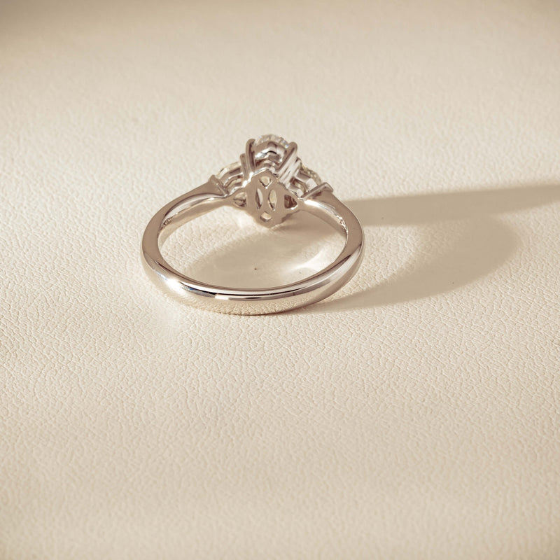 18ct White Gold 1.01ct Oval-Cut Diamond Ring - Ring - Walker & Hall