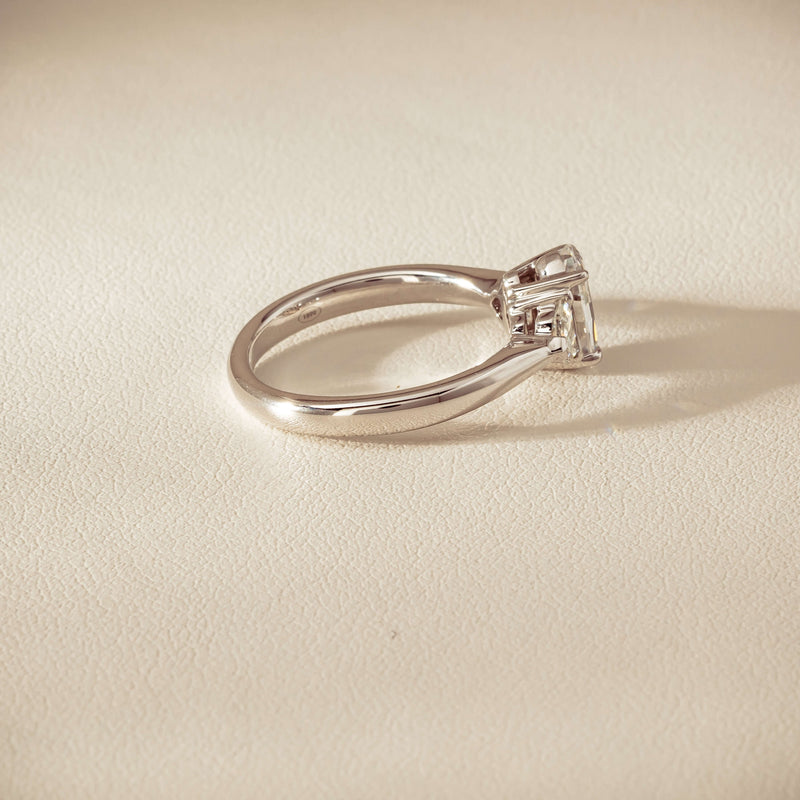 18ct White Gold 1.01ct Oval-Cut Diamond Ring - Ring - Walker & Hall