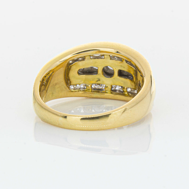 Deja Vu 18ct Yellow Gold 1.07ct Diamond Cluster Ring - Ring - Walker & Hall