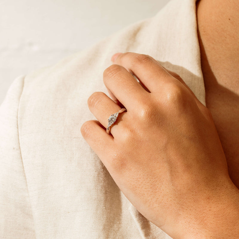 18ct White Gold .50ct Diamond Ayla Ring - Ring - Walker & Hall