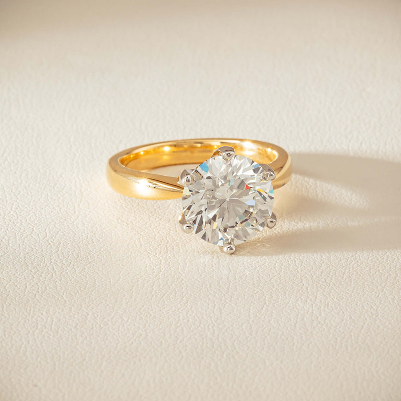 18ct Yellow Gold 4.01ct Diamond Nova Ring - Ring - Walker & Hall