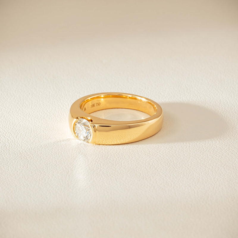 18ct Yellow Gold .68ct Reclaimed Diamond Astrid Ring - Ring - Walker & Hall