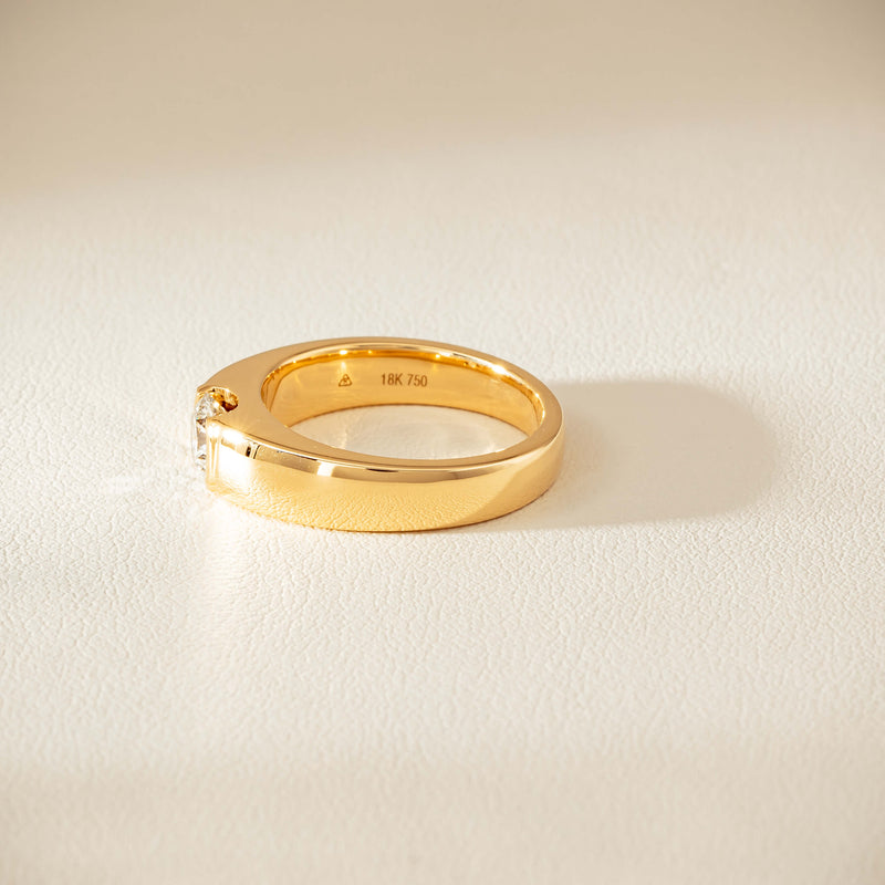 18ct Yellow Gold .68ct Reclaimed Diamond Astrid Ring - Ring - Walker & Hall