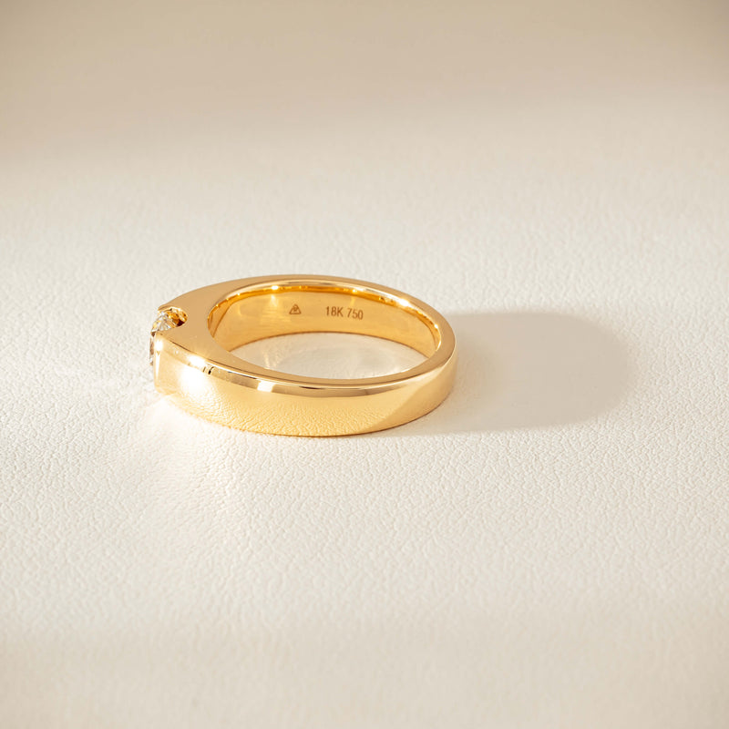 18ct Yellow Gold .68ct Reclaimed Diamond Astrid Ring - Ring - Walker & Hall