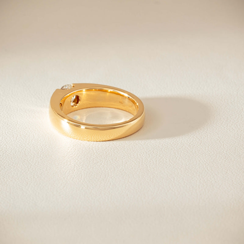 18ct Yellow Gold .68ct Reclaimed Diamond Astrid Ring - Ring - Walker & Hall