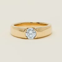 18ct Yellow Gold .68ct Reclaimed Diamond Astrid Ring - Ring - Walker & Hall