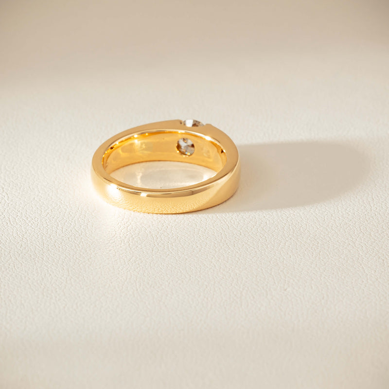 18ct Yellow Gold .68ct Reclaimed Diamond Astrid Ring - Ring - Walker & Hall