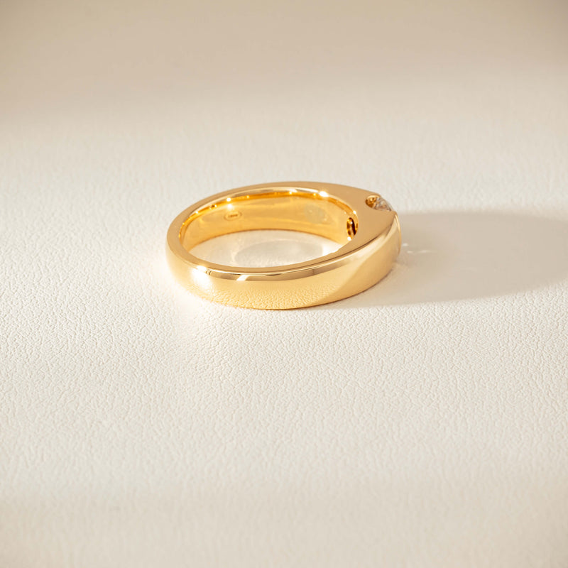 18ct Yellow Gold .68ct Reclaimed Diamond Astrid Ring - Ring - Walker & Hall