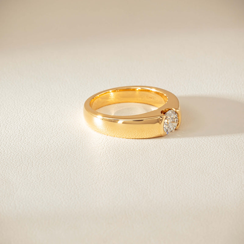 18ct Yellow Gold .68ct Reclaimed Diamond Astrid Ring - Ring - Walker & Hall