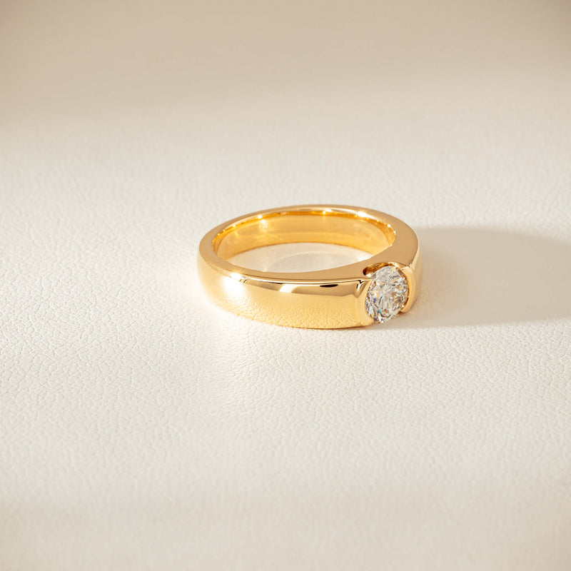 18ct Yellow Gold .68ct Reclaimed Diamond Astrid Ring - Ring - Walker & Hall