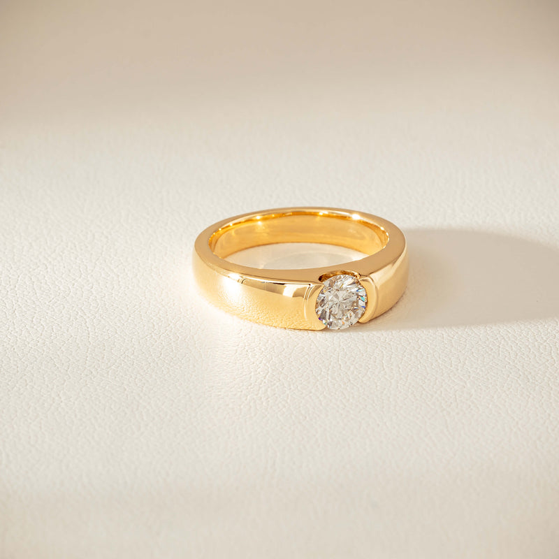 18ct Yellow Gold .68ct Reclaimed Diamond Astrid Ring - Ring - Walker & Hall