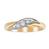 Deja Vu 18ct Yellow Gold .10ct Diamond Three-Stone Ring - Ring - Walker & Hall