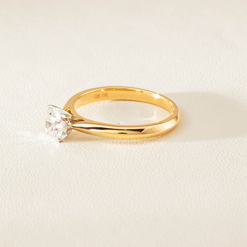 18ct Yellow Gold .70ct D SI2 Diamond Venetian Ring - Ring - Walker & Hall