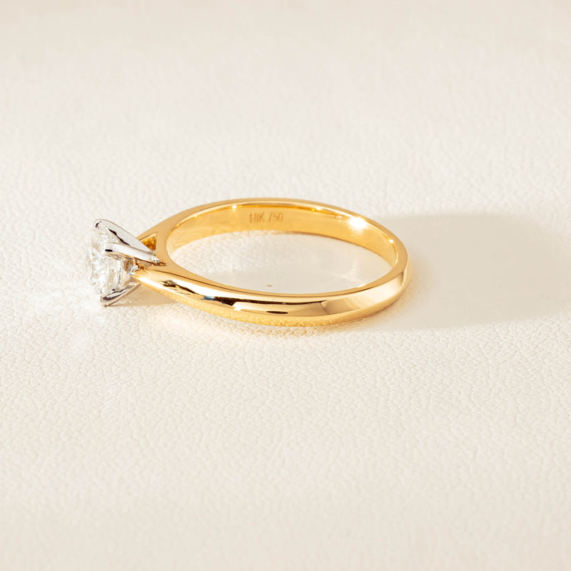 18ct Yellow Gold .70ct D SI2 Diamond Venetian Ring - Ring - Walker & Hall