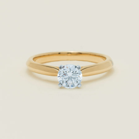 18ct Yellow Gold .70ct D SI2 Diamond Venetian Ring - Ring - Walker & Hall