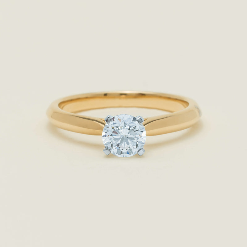 18ct Yellow Gold .70ct D SI2 Diamond Venetian Ring - Ring - Walker & Hall