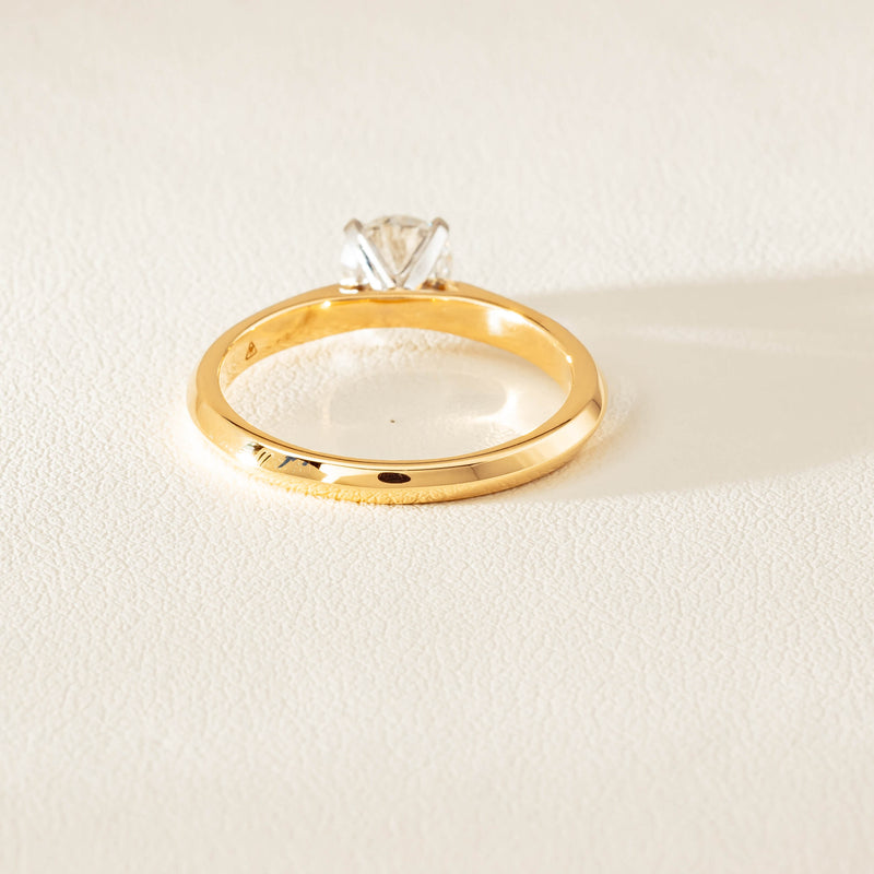 18ct Yellow Gold .70ct D SI2 Diamond Venetian Ring - Ring - Walker & Hall