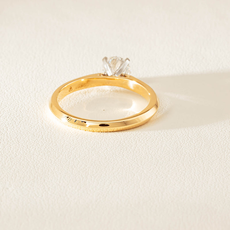 18ct Yellow Gold .70ct D SI2 Diamond Venetian Ring - Ring - Walker & Hall