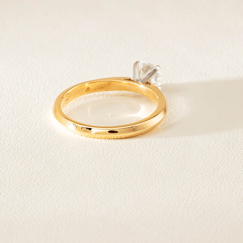 18ct Yellow Gold .70ct D SI2 Diamond Venetian Ring - Ring - Walker & Hall