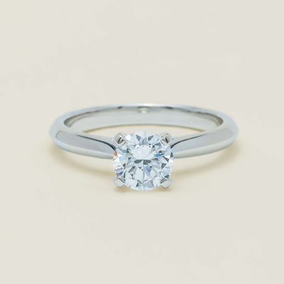 18ct White Gold 1.00ct D VS2 Diamond Venetian Ring - Ring - Walker & Hall