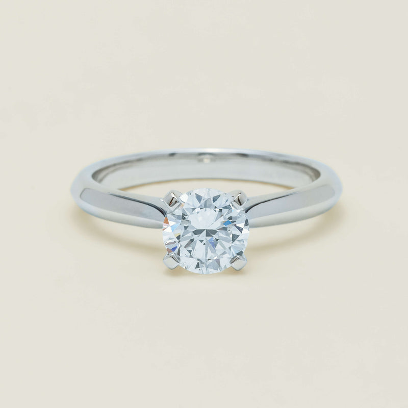 18ct White Gold 1.00ct D VS2 Diamond Venetian Ring - Ring - Walker & Hall