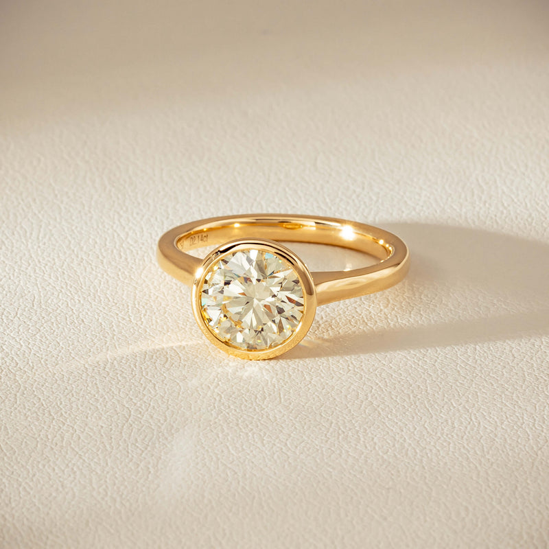 18ct Yellow Gold 2.14ct Reclaimed Diamond Natalia Ring - Ring - Walker & Hall