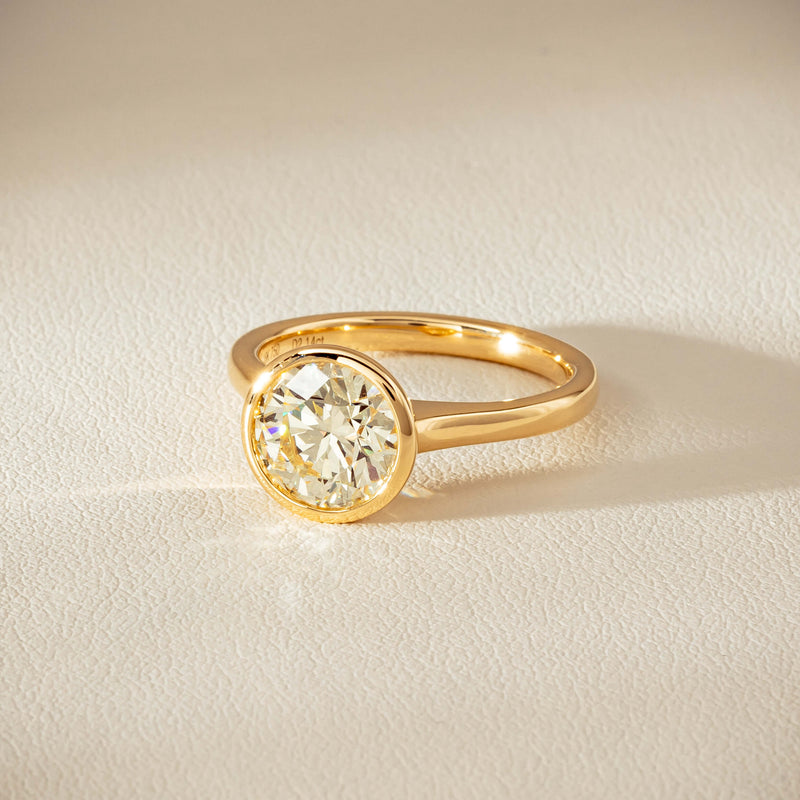 18ct Yellow Gold 2.14ct Reclaimed Diamond Natalia Ring - Ring - Walker & Hall