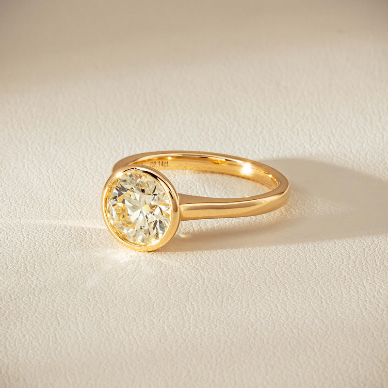 18ct Yellow Gold 2.14ct Reclaimed Diamond Natalia Ring - Ring - Walker & Hall