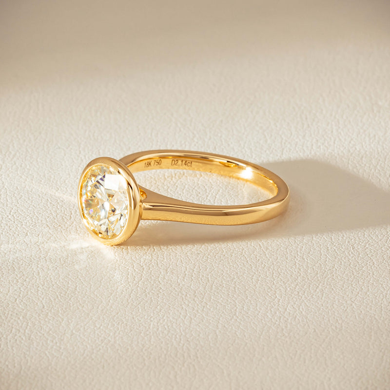 18ct Yellow Gold 2.14ct Reclaimed Diamond Natalia Ring - Ring - Walker & Hall