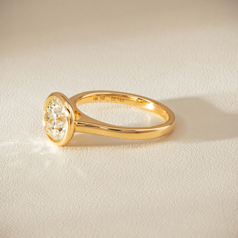 18ct Yellow Gold 2.14ct Reclaimed Diamond Natalia Ring - Ring - Walker & Hall