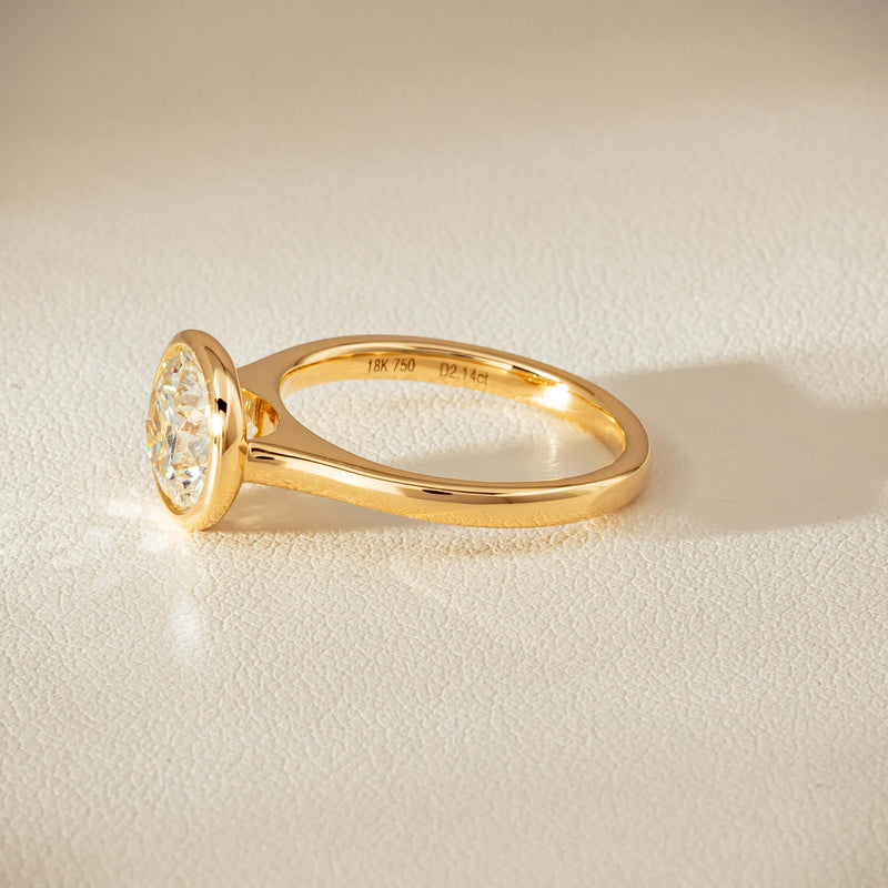 18ct Yellow Gold 2.14ct Reclaimed Diamond Natalia Ring - Ring - Walker & Hall