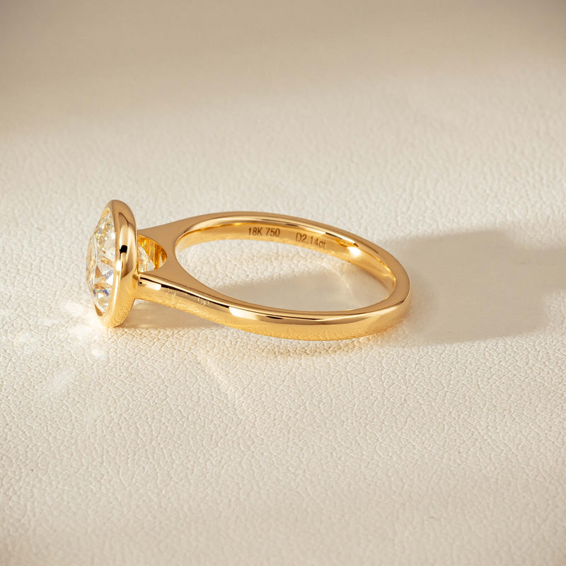 18ct Yellow Gold 2.14ct Reclaimed Diamond Natalia Ring - Ring - Walker & Hall