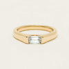 18ct Yellow Gold Modified Emerald-Cut Diamond Astrid Ring - Ring - Walker & Hall