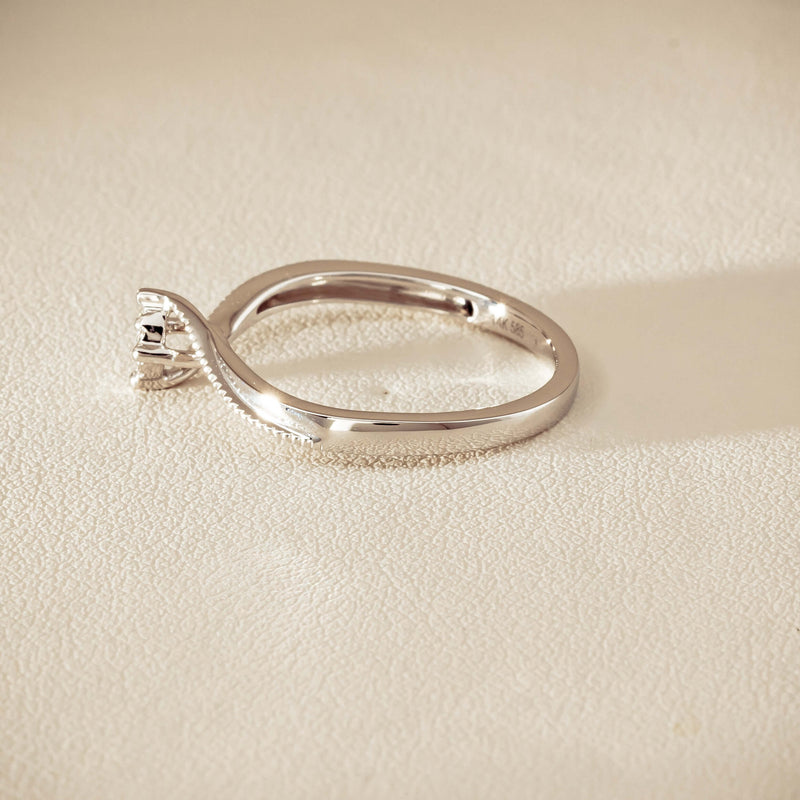 14ct White Gold Diamond Tango Ring - Ring - Walker & Hall