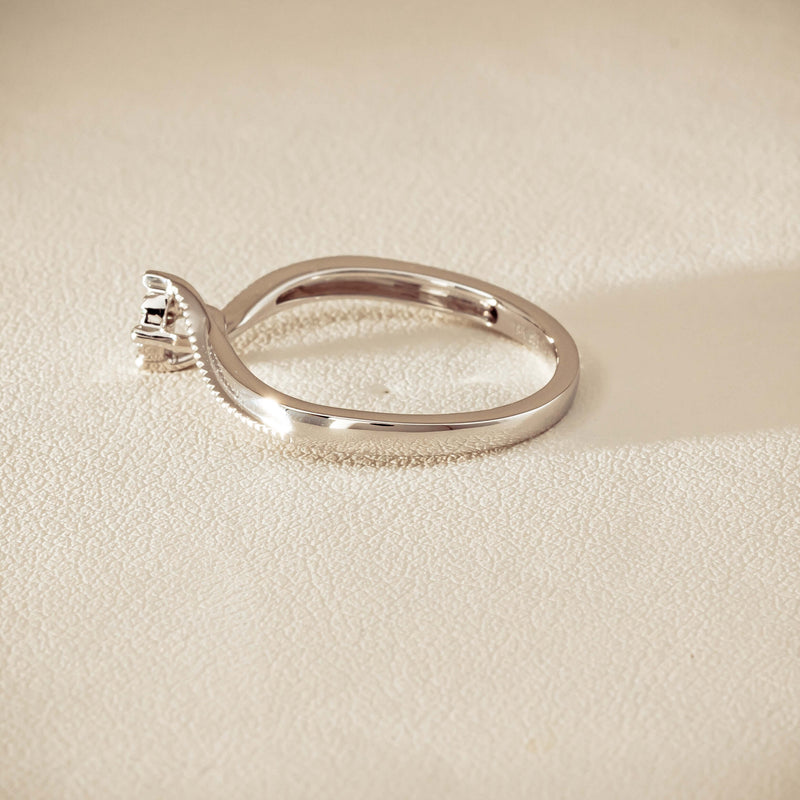 14ct White Gold Diamond Tango Ring - Ring - Walker & Hall