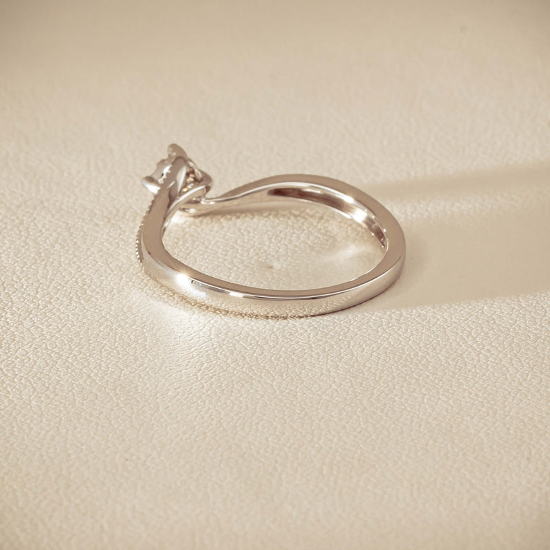 14ct White Gold Diamond Tango Ring - Ring - Walker & Hall