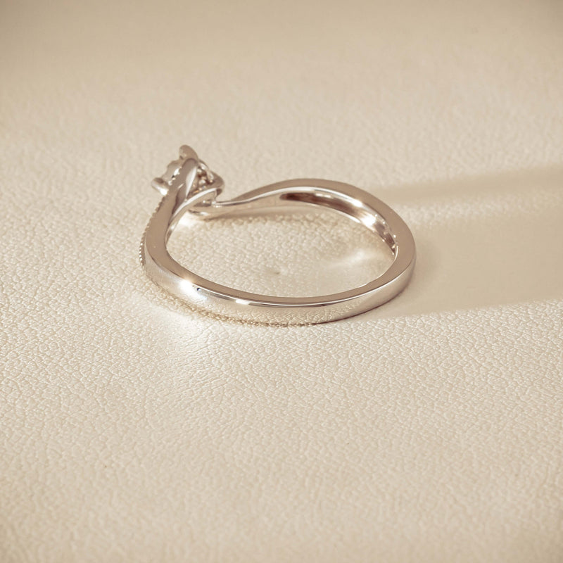 14ct White Gold Diamond Tango Ring - Ring - Walker & Hall