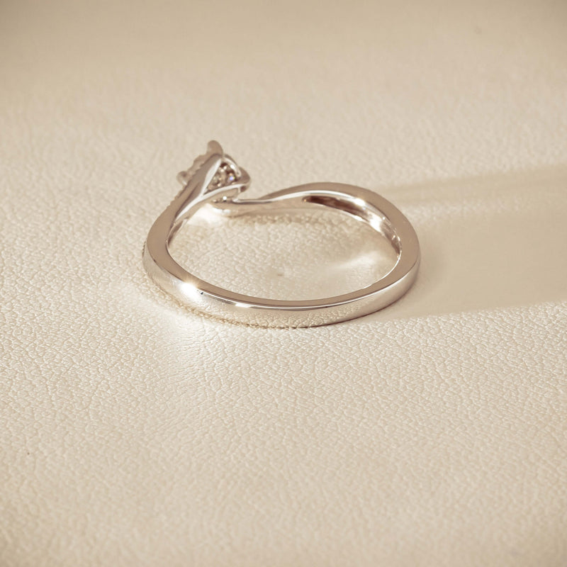 14ct White Gold Diamond Tango Ring - Ring - Walker & Hall