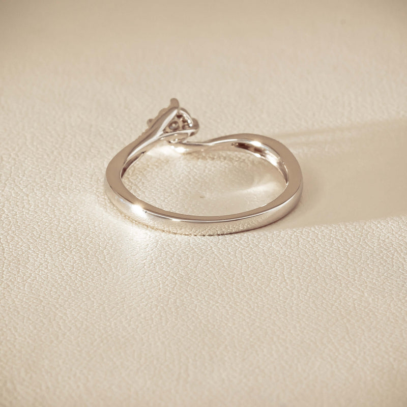 14ct White Gold Diamond Tango Ring - Ring - Walker & Hall