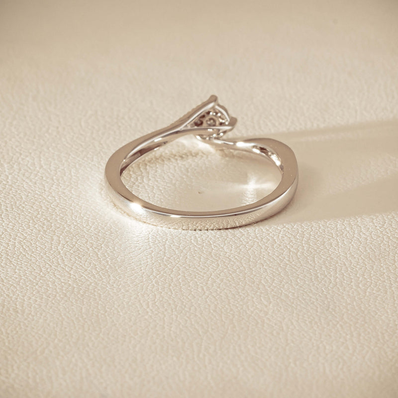 14ct White Gold Diamond Tango Ring - Ring - Walker & Hall