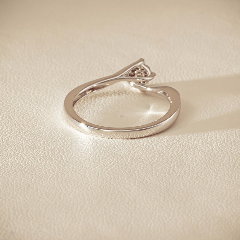 14ct White Gold Diamond Tango Ring - Ring - Walker & Hall