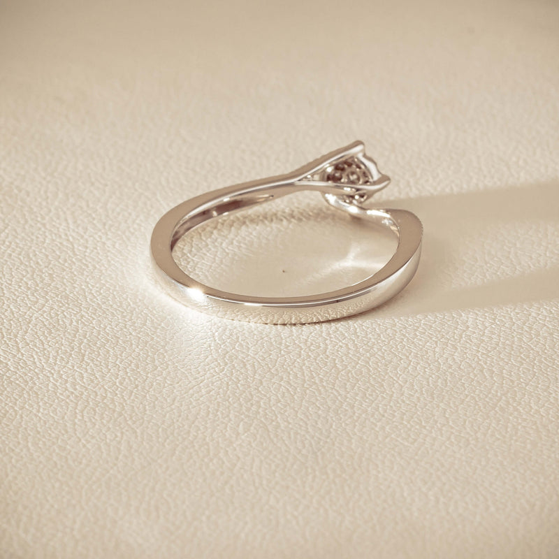 14ct White Gold Diamond Tango Ring - Ring - Walker & Hall