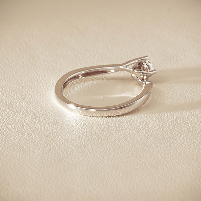 14ct White Gold Diamond Tango Ring - Ring - Walker & Hall