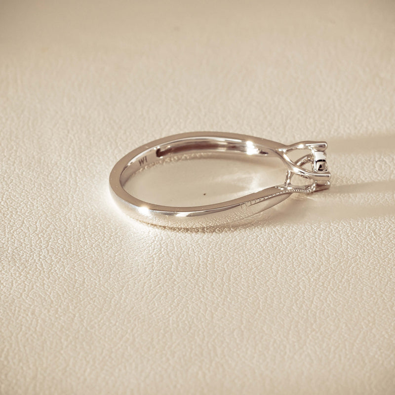 14ct White Gold Diamond Tango Ring - Ring - Walker & Hall