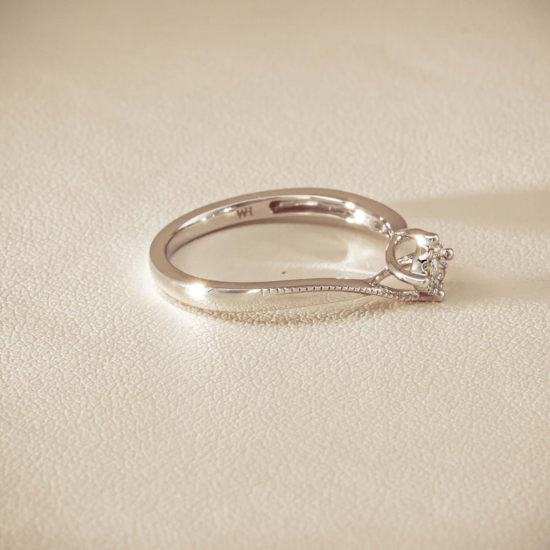14ct White Gold Diamond Tango Ring - Ring - Walker & Hall