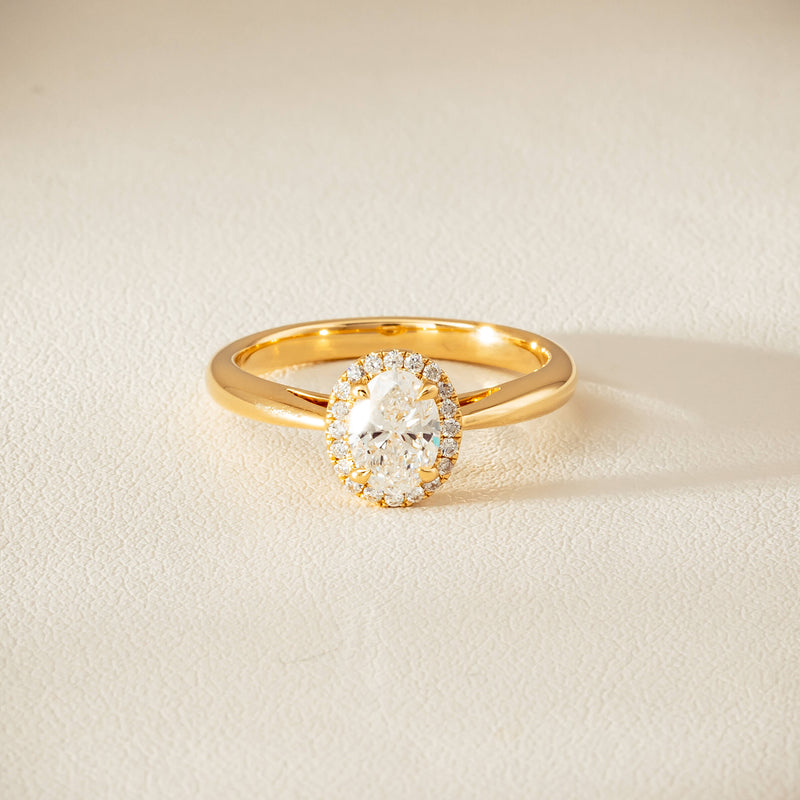18ct Yellow Gold .71ct Oval Cut Diamond Nina Ring - Ring - Walker & Hall