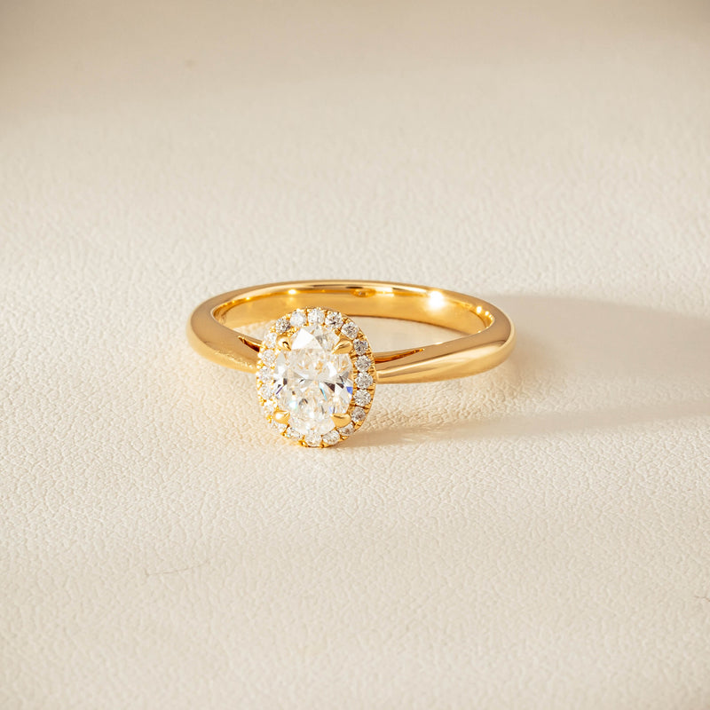 18ct Yellow Gold .71ct Oval Cut Diamond Nina Ring - Ring - Walker & Hall