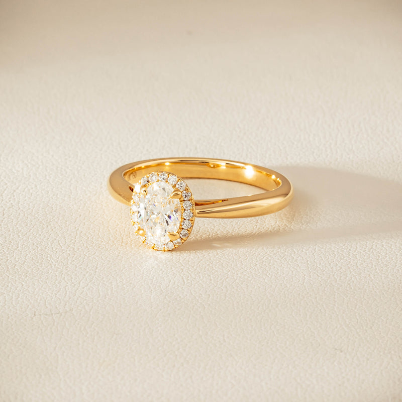 18ct Yellow Gold .71ct Oval Cut Diamond Nina Ring - Ring - Walker & Hall