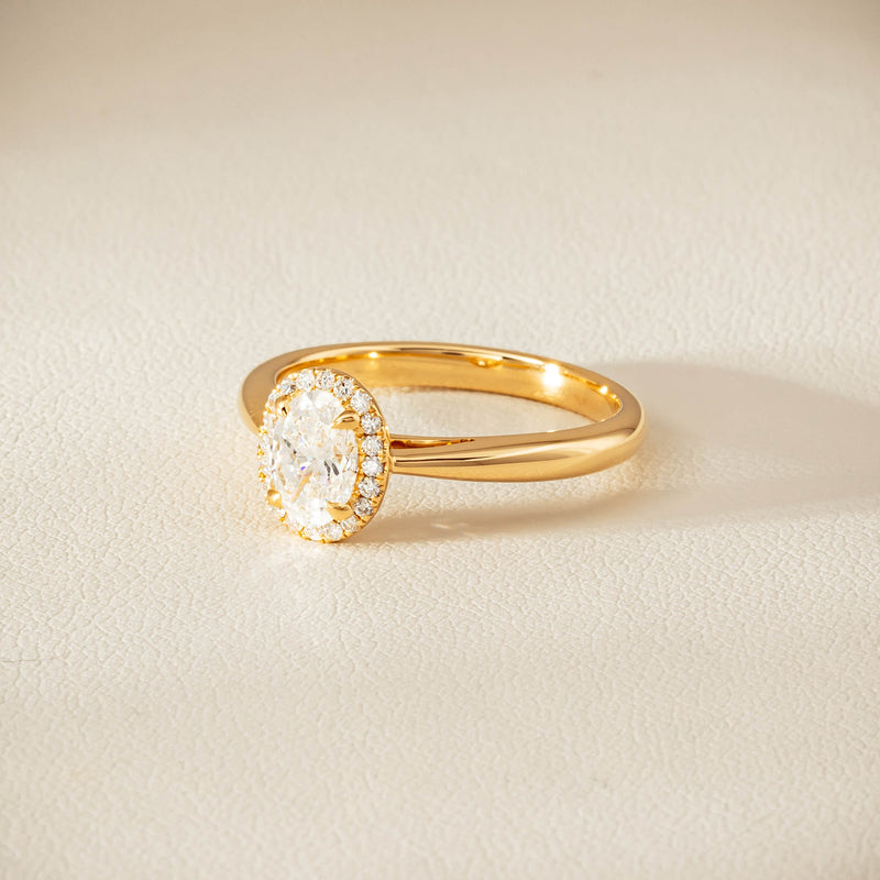 18ct Yellow Gold .71ct Oval Cut Diamond Nina Ring - Ring - Walker & Hall