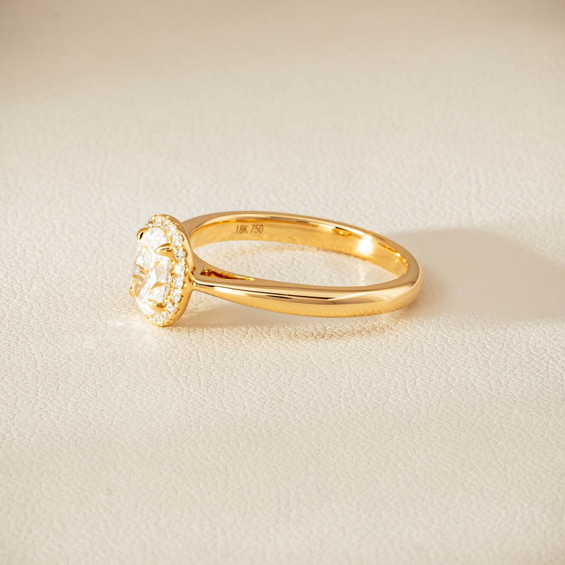 18ct Yellow Gold .71ct Oval Cut Diamond Nina Ring - Ring - Walker & Hall